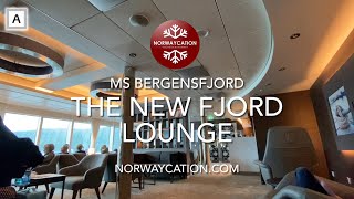 The new Fjord Lounge at the ferries between Hirtshals DK and Bergen NO  Norwaycationcom [upl. by Acissej]