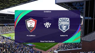 Gabala FK vs Sabah FK 01022023 Misli Premyer Liqası PES 2021 [upl. by Carlyle]