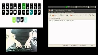 Demonstration of Plover with Qwerty Keyboard [upl. by Ruthann]