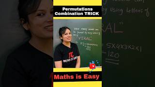 Permutations and Combinations trick🔥 Class 11 Maths JEE Main youtubeshorts shorts ashortaday [upl. by Soma]