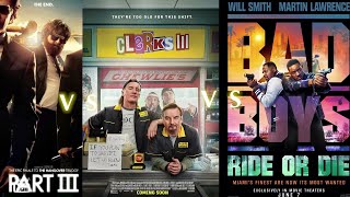 BAD SEQUEL DEBATES Episode 1 HANGOVER PART 3 Vs CLERKS III Vs BAD BOYS RIDE OR DIE [upl. by Monro729]