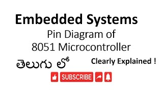 ESTE7PIN Diagram of 8051 microcontroller in embedded system lesson 7 [upl. by Albion55]