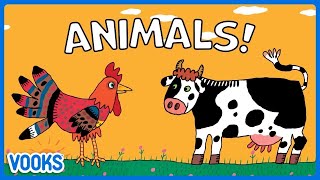 Animals for Kids  Animated Read Aloud Kids Books  Vooks Narrated Storybooks [upl. by Anaerda868]