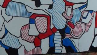 Peindre à la manière de Jean Dubuffet [upl. by Dyrraj]