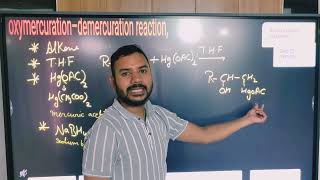 Oxymercurationdemercuration reaction  class 12 Chemistry  Alcohol phenol and ethers [upl. by Prudhoe]