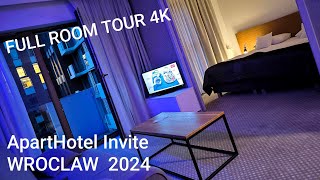 Aparthotel Invite Wroclaw  1 BEAUTIFUL room TOUR ⭐⭐⭐⭐⭐ Poland 🇵🇱 [upl. by Merilyn]