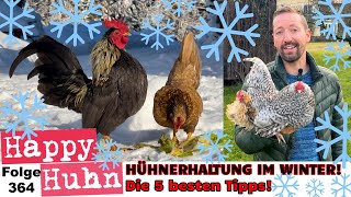 Hühner im Winter Die 5 besten Tipps von Heizen im Hühnerstall bis Fütterung HAPPY HUHN Folge 364 [upl. by Kiyoshi]