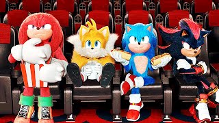 SONIC THE HEDGEHOG 3 quotWatching Gladiator IIquot Trailer NEW 2024 [upl. by Chenee]