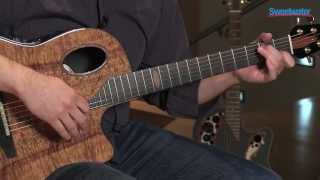 Ovation 2098KOA4 Acousticelectric Guitar Demo  Sweetwater Sound [upl. by Oralla]