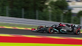 Mercedes W11  SpaFrancorchamps  Assetto Corsa TV Cam [upl. by Tram873]