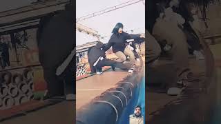 Dancing bridge🌉 soo funny trampoline🤪🤸‍♀️trending viralvideo shortvideo shorts [upl. by Starks]