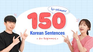 30 Minutes Listen to Korean on Your Commute  Korean Sentences for Beginners [upl. by Lexis]