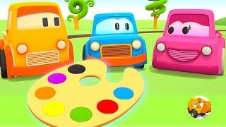 Videos educativos infantil  Coches inteligentes aprenden los colores [upl. by Domash]