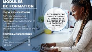 Formation en secretariat bureautique pour le recrutement de 200 secrétaires au MINJUSTICEE [upl. by Rosalynd]