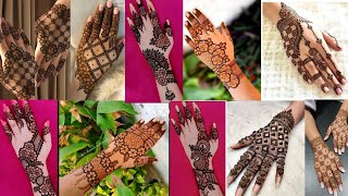 karwachauth special mehndi designs for hands  mehandi ka design  mehndi design simple mehdi mehndi [upl. by Ellenor]