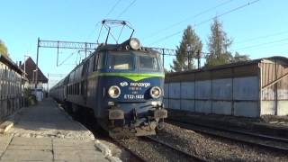 Odjzad ET221034 z ciężkim składem wagonów typu Falns ze stacji w JelczLaskowice [upl. by Baron943]