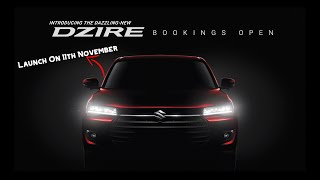 2024 Maruti Dzire Teased Ahead of Launch  Bookings Open  360 Camera Sunroof amp More [upl. by Rego793]