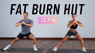 30 MIN FULL BODY CARDIO HIIT Workout For Fat Burn At Home No Equipment [upl. by Ahseetal]