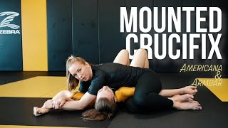 Americana and Straight Armbar from the Mounted Crucifix position [upl. by Fulcher]