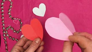 ♡ DIY HOE KNIP JE EEN PERFECT HARTJE VAN PAPIER BINNEN 1 MINUUT ♡ HOW TO MAKE EASY PAPER HEART [upl. by Ettelrats]