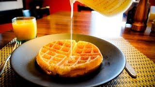 5 Minute Fluffy Waffle Recipe [upl. by Einad640]