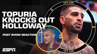 Dustin Poirier was ‘blown away’ by Ilia Topuria’s knockout win vs Max Holloway  UFC 308 Post Show [upl. by Calder]