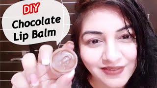 DIY Chocolate Lip Balm  Lips Gloss at Home  JSuper kaur [upl. by Morell]