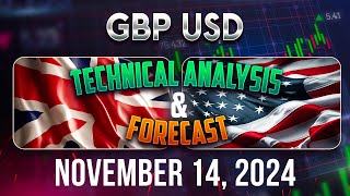 Latest GBPUSD Forecast and Technical Analysis for November 14 2024 [upl. by Possing]