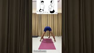 Gomukhasan for beginners yoga shorts youtubeshorts [upl. by Cralg112]