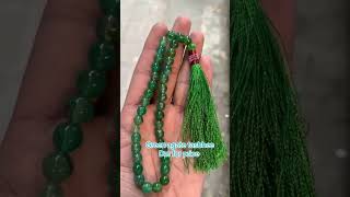 Green agate tasbhee whatsapp 923349071712 [upl. by Nylimaj]