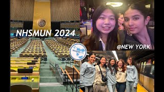 NHSMUN 2024🗽🇺🇳 MUN in New York New York vlog United Nations Model United Nations [upl. by Marje]