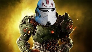 I put Doom Music over Clone Troopers in Star Wars [upl. by Narrad]