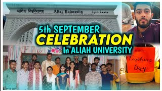 Teachers Day at Aliah University  Department of Civil Engineering vlog aliahuniversity newtown [upl. by Wall]