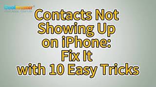 How to Fix the Contacts Not Showing Up on iPhone [upl. by Erehs360]