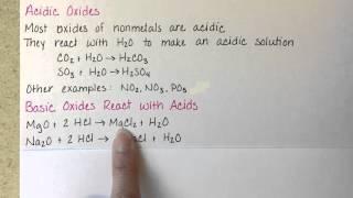 Acidic and Basic Oxides and Hydroxides [upl. by Bensky966]