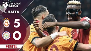 Vestel  Galatasaray 50 Çaykur Rizespor  HighlightsÖzet  Trendyol Süper Lig  202425 [upl. by Kcinimod]