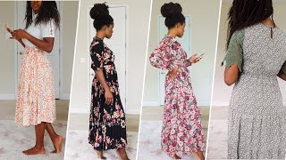 Modest Feminine Maxi Work Dresses  Christian Modesty Modest Fashion [upl. by Ahsotal891]