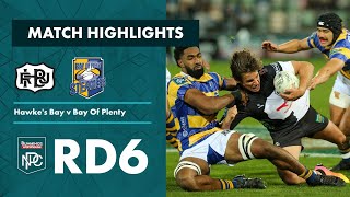 RD 6 HIGHLIGHTS Hawkes Bay v Bay of Plenty Bunnings NPC 2023 [upl. by Torrie]