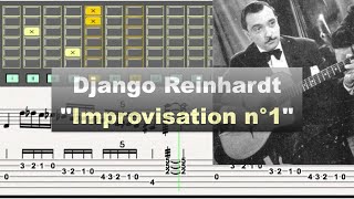 Django Reinhardt  quotImprovisation n°1quot 1937  Gill amp Jazz Transcription [upl. by Kendell955]