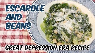 Escarole And Beans  Great Depression Cooking  Italian American Recipe [upl. by Aon]