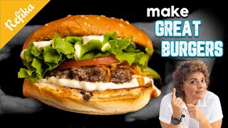 Refikas Special Burger Recipes  All Tips For The Perfect Burgers With Different Patties 🤩 [upl. by Yrrehc]