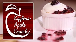 Eggless Apple Crumb  Easy Apple Pie Dessert Version ∣ Meghnas Food Magic [upl. by Deina531]