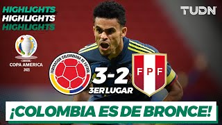 Highlights  Colombia 32 Perú  Copa América 2021  3er lugar  TUDN [upl. by Hoo]