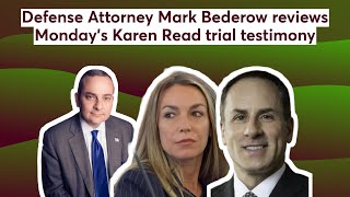 Defense Attorney Mark Bederow reviews Mondays Karen Read trial testimony [upl. by Eniretac711]