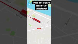 Trasa pociągowa Zazamcze  Włocławek [upl. by Irakuy]