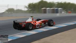 Assetto Corsa Laguna Seca Ferrari F2004 Step 1 World Record 54779 TV Cam [upl. by Yhprum]