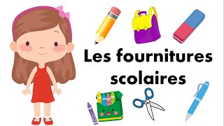 Apprendre les fournitures scolaires en français  Lets Learn [upl. by Laubin]