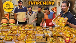 WE ORDERED ENTIRE MENU OF CHEEZIOUS  Challenge [upl. by Corabelle]