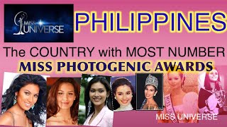 PHILIPPINES THE COUNTRY WITH THE MOST MISS PHOTOGENIC AWARDS IN MISS UNIVERSE HISTORY [upl. by Zimmermann]