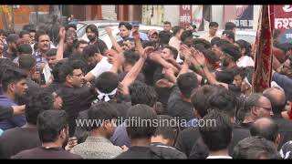 How do they get rhythm and percussion so right Mourning on Muharram near Kashmiri Gate Old Delhi [upl. by Nevlin]